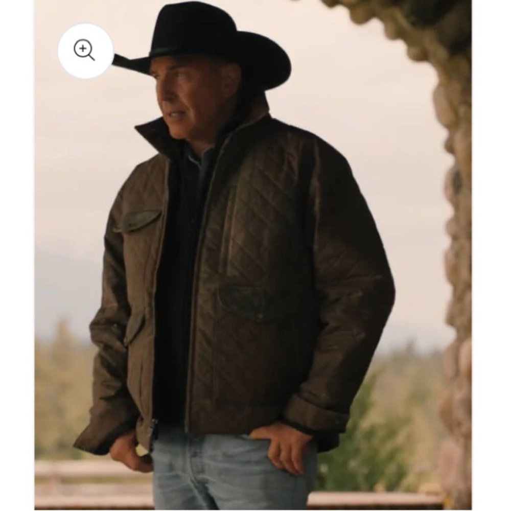 ASO KEVIN COSTNER/JOHN DUTTON IN YELLOWSTONE VNTG SCHAEFER QUILTED RANCH JACKET